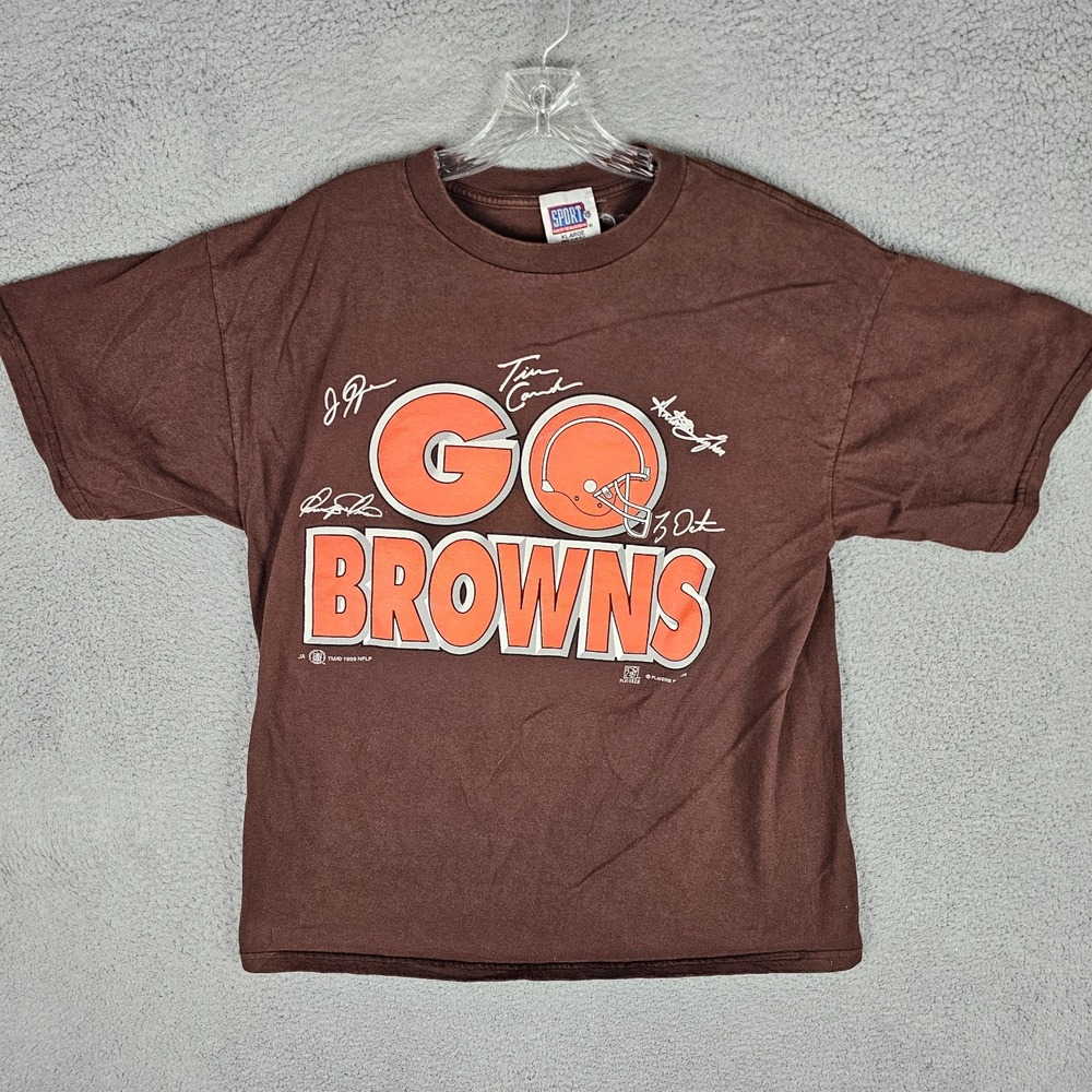 Cleveland Browns T Shirt Mens XL‎ Sport Attack Short Sleeve Vintage 90s Tee 1999